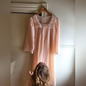 Vintage Peach Nightgown